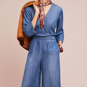 Anthropologie- Chambray jumpsuit- worn 1X!